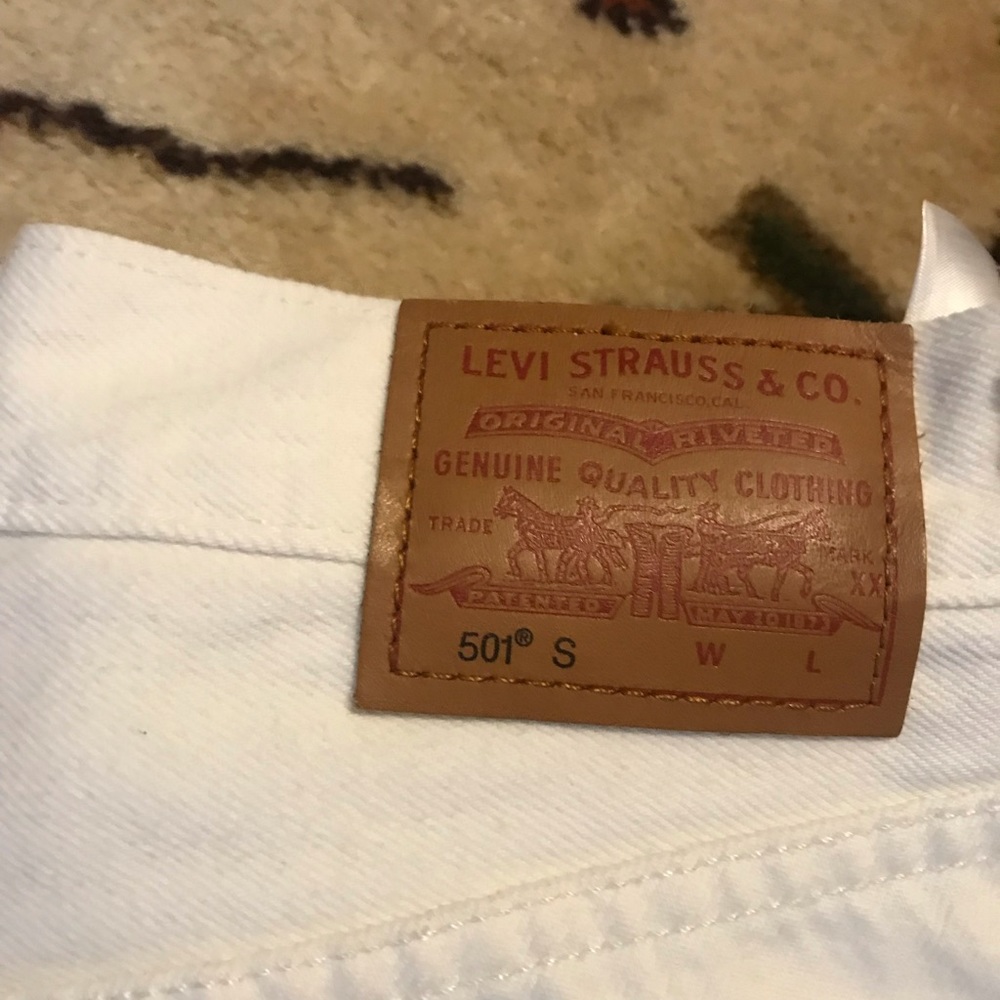 Levi’s 501 white skinny jean - Picture 3 of 4